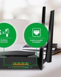 Roteador Wireless 1200Mbps Dual Band 4 antenas Intelbras W5-1200G - Foto 1