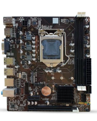 M1155 Placa Mãe LGA1155 Duex DX H61ZG M2 DDR3 GIGABIT (2x DDR3 / 1x PCI-E x16 2.0 / 1x PCI-E x1 / 1x M.2 / 1x VGA / 1x HDMI / 4x USB 2.0 ) Compatível com os processadores Intel 2ª e 3ª Gerações LGA1155 - Foto 1