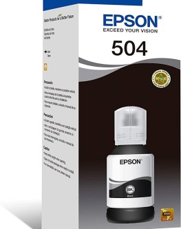 Tinta Para Impressora Refil Epson T504 Black Preta 127ml