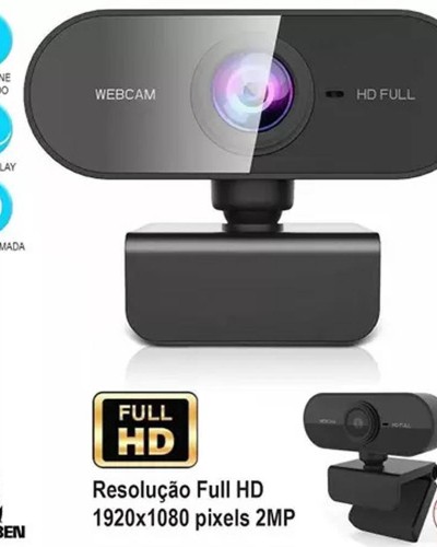 Detalhes do produto Webcam Home Ofice ! Microfone ! Teans, Zoom, Meet, Hangouts!
