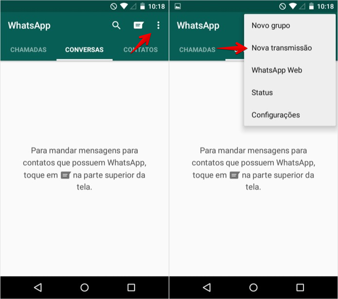 Como enviar mensagem no WhatsApp para vários contatos sem criar grupos