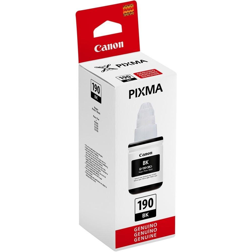 Garrafa Preto Tinta p/ impressoras G3110 G4100 G3100 G-190 - canon