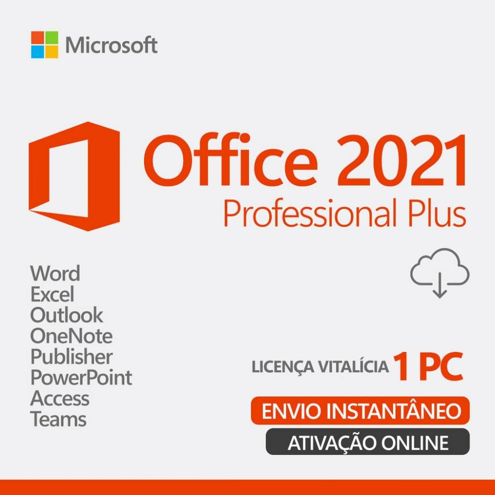 Office 2021 Pro Original (ESD - envio do serial por email)