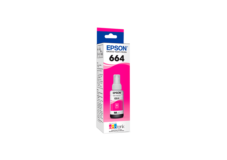 Garrafa para Ecotank magenta T664 - T664420AL - Epson PT 1 UN